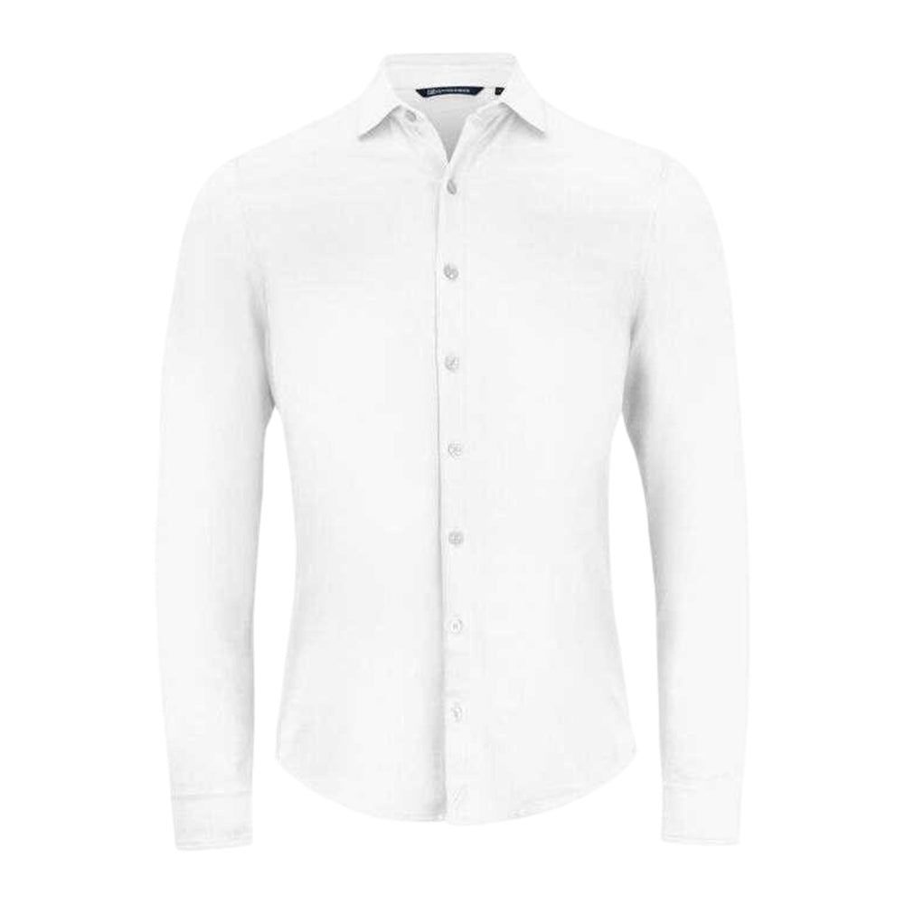 White - Front - Cutter & Buck Mens Advantage Shirt