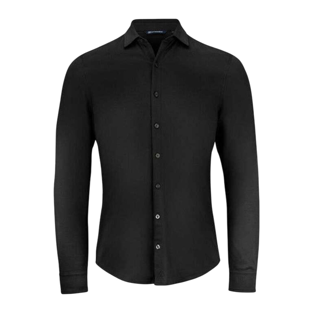 Black - Front - Cutter & Buck Mens Advantage Shirt