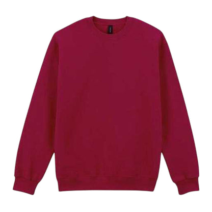 Cherry Red - Front - Gildan Mens Hammer Maxweight Crew Neck Sweatshirt