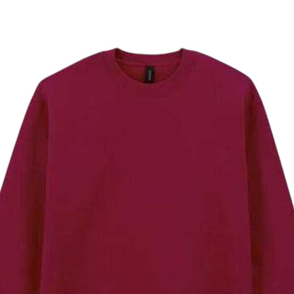 Garnet - Back - Gildan Mens Hammer Maxweight Crew Neck Sweatshirt