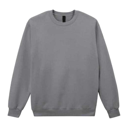 Gravel - Front - Gildan Mens Hammer Maxweight Crew Neck Sweatshirt