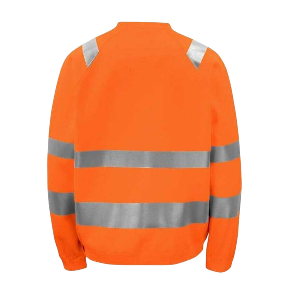 Orange - Back - Projob Mens Prio 6106 Sweatshirt