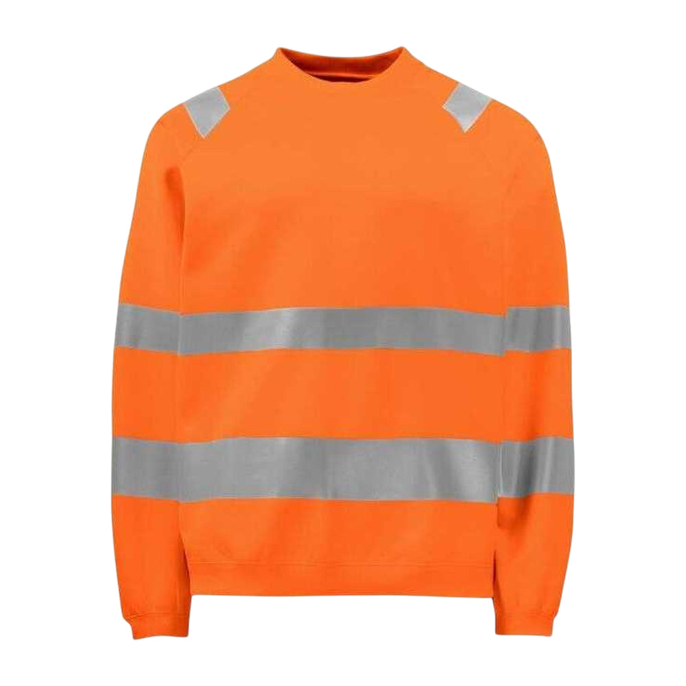 Orange - Front - Projob Mens Prio 6106 Sweatshirt