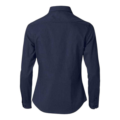 Dark Navy - Back - Clique Womens-Ladies Clare Fitted Shirt