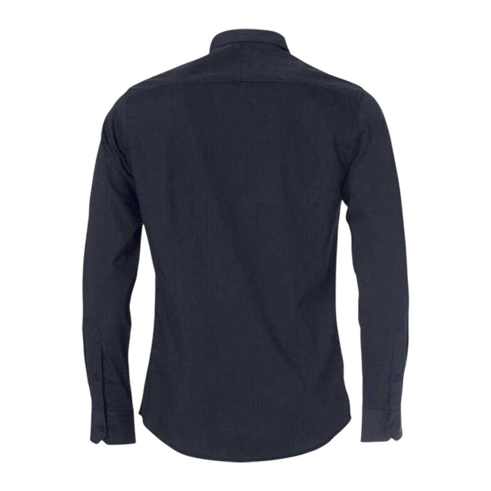 Dark Navy - Back - Clique Mens Clark Regular Shirt