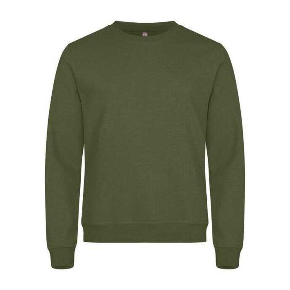 Army Green - Front - Clique Unisex Adult Miami Sweatshirt