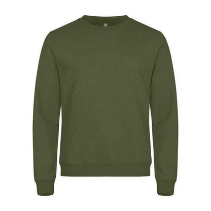 Army Green - Front - Clique Unisex Adult Miami Sweatshirt