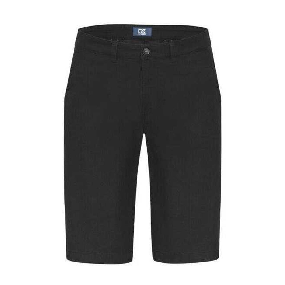 Black - Front - Cutter & Buck Mens Edgemont Cotton Blend Shorts