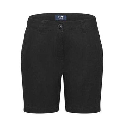 Black - Front - Cutter & Buck Womens-Ladies Edgemont Cotton Blend Shorts