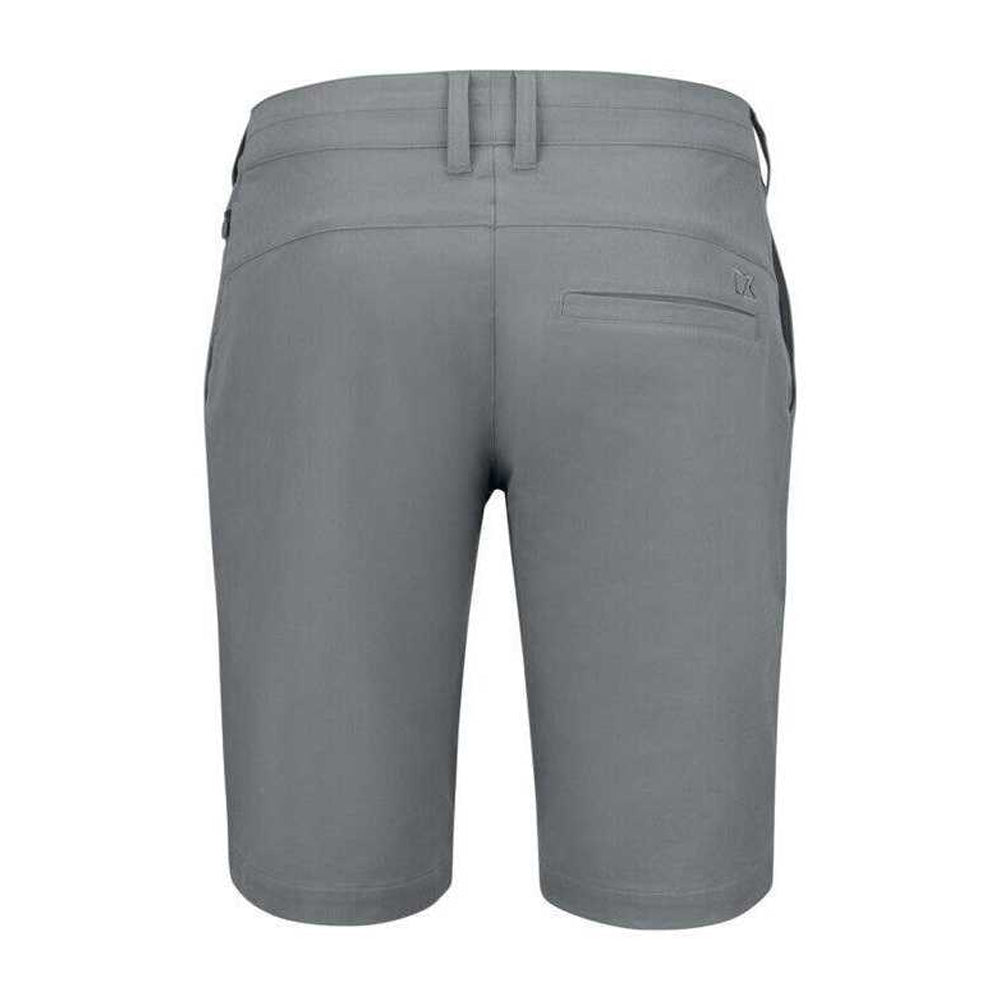 Grey - Back - Cutter & Buck Mens Salish Golf Shorts