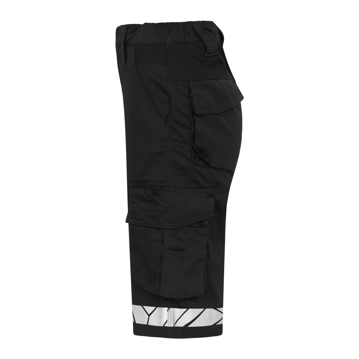Black - Side - Projob Womens-Ladies Progression 7514 Work Shorts