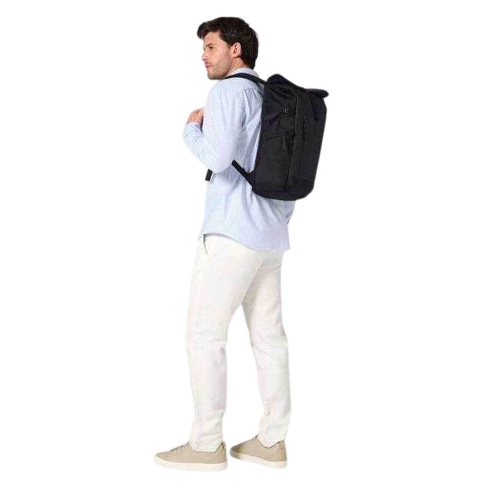 Black - Side - Quadra Zurich Roll Up Backpack