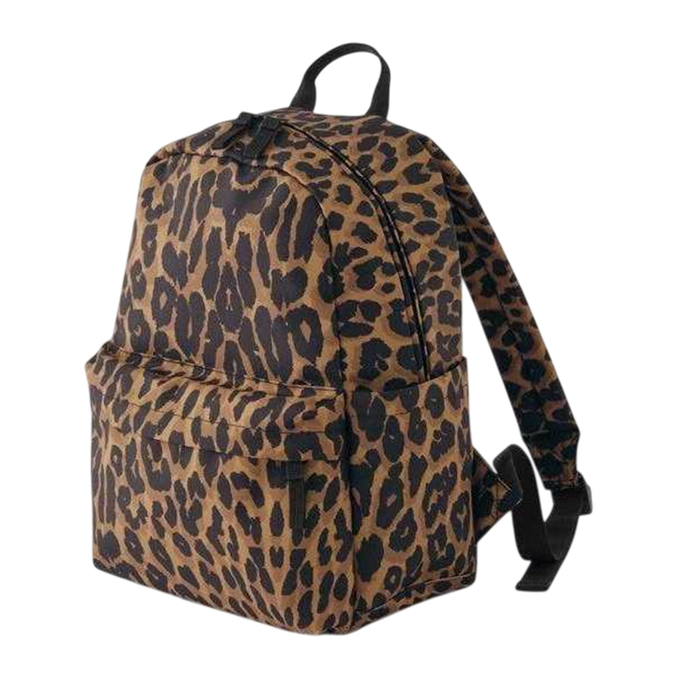 Leopard - Back - Bagbase Leopard Print Backpack