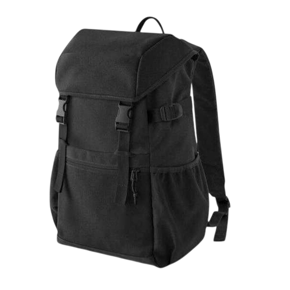 Black - Back - Bagbase Ramble Recycled Polyester Backpack