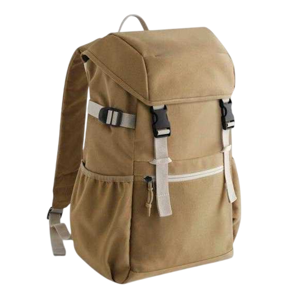 Desert Sand - Front - Bagbase Ramble Recycled Polyester Backpack