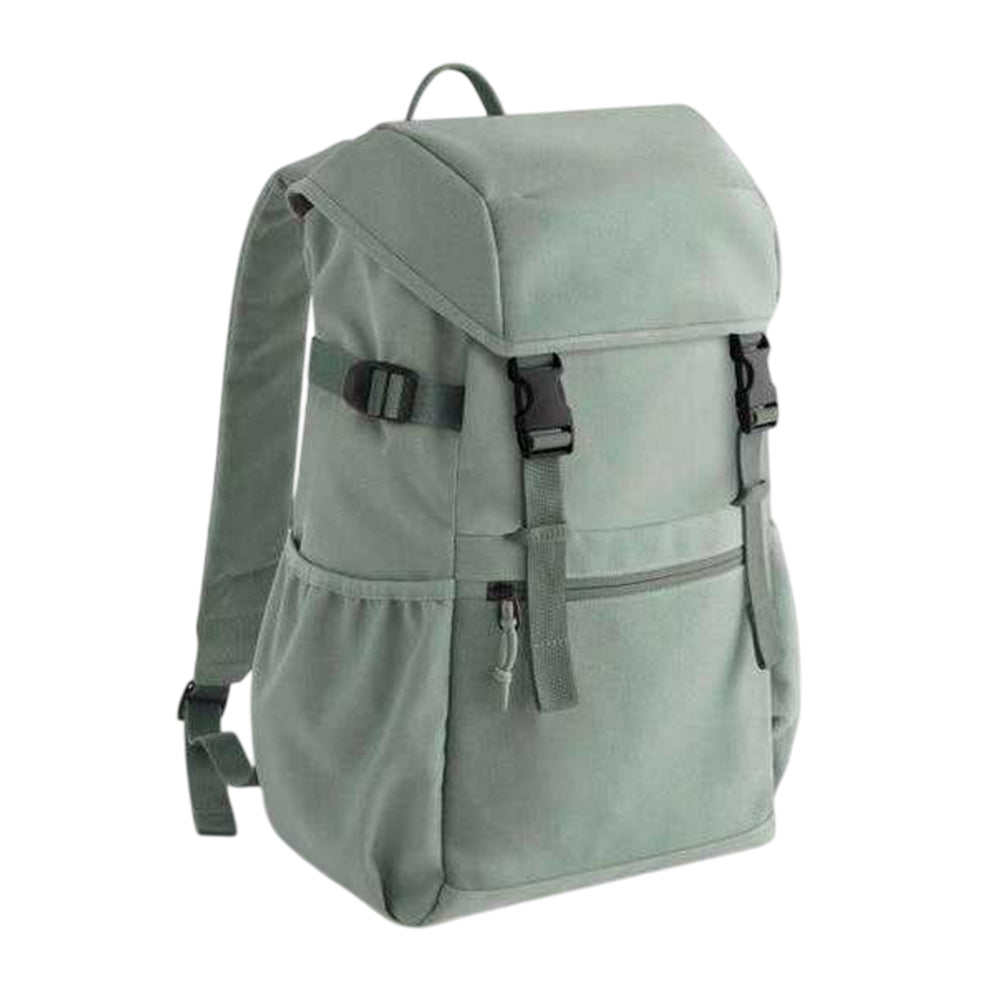 Dusty Green - Front - Bagbase Ramble Recycled Polyester Backpack