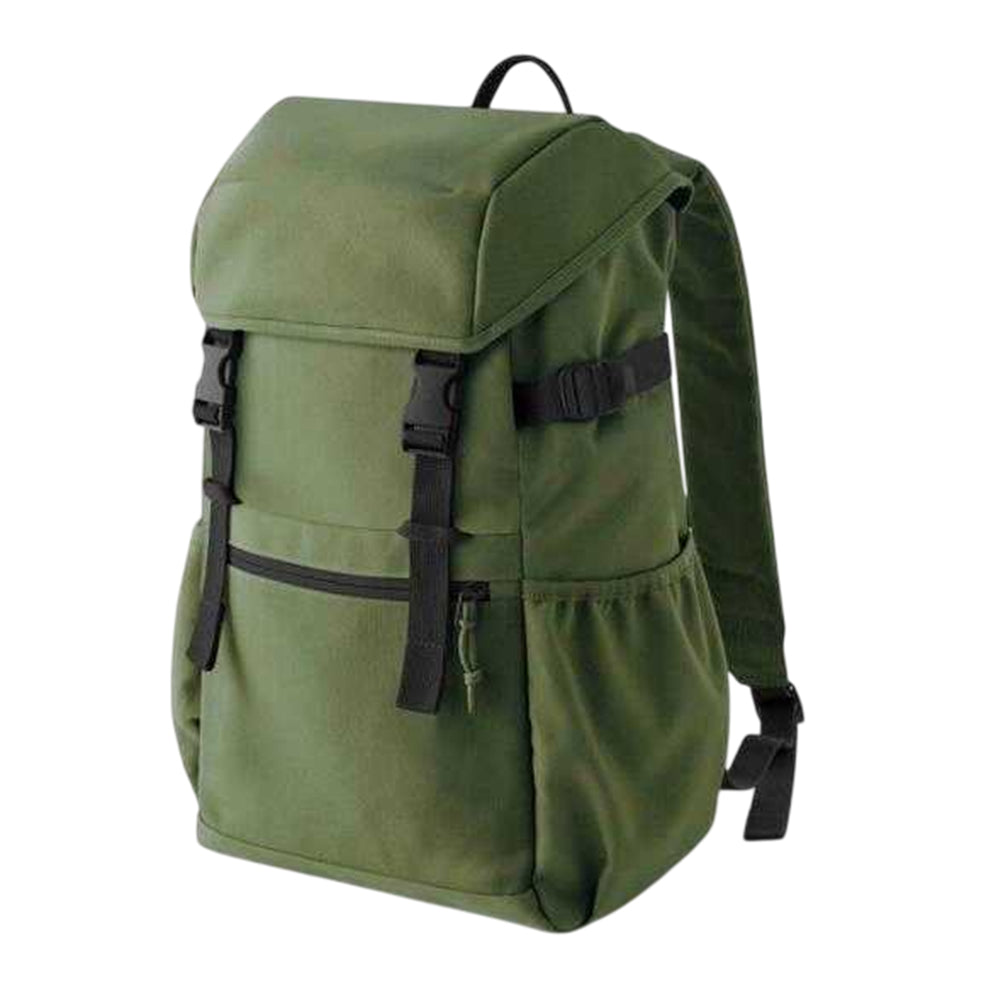 Moss Green - Back - Bagbase Ramble Recycled Polyester Backpack