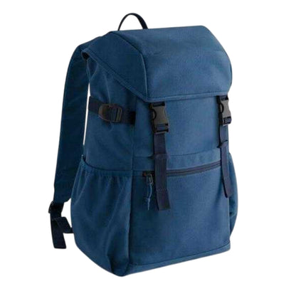 Steel Blue - Front - Bagbase Ramble Recycled Polyester Backpack