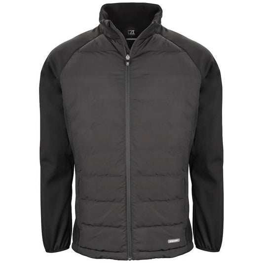 Black - Front - Cutter & Buck Mens Oak Harbor Puffer Jacket