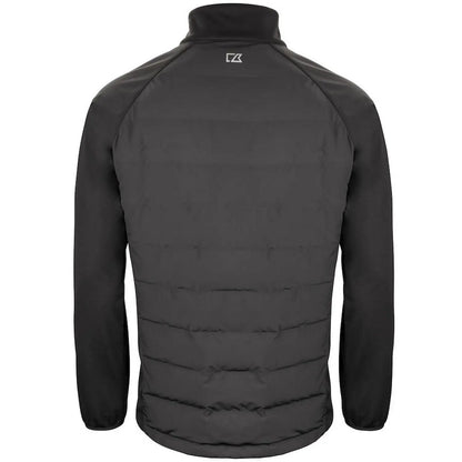Black - Back - Cutter & Buck Mens Oak Harbor Puffer Jacket