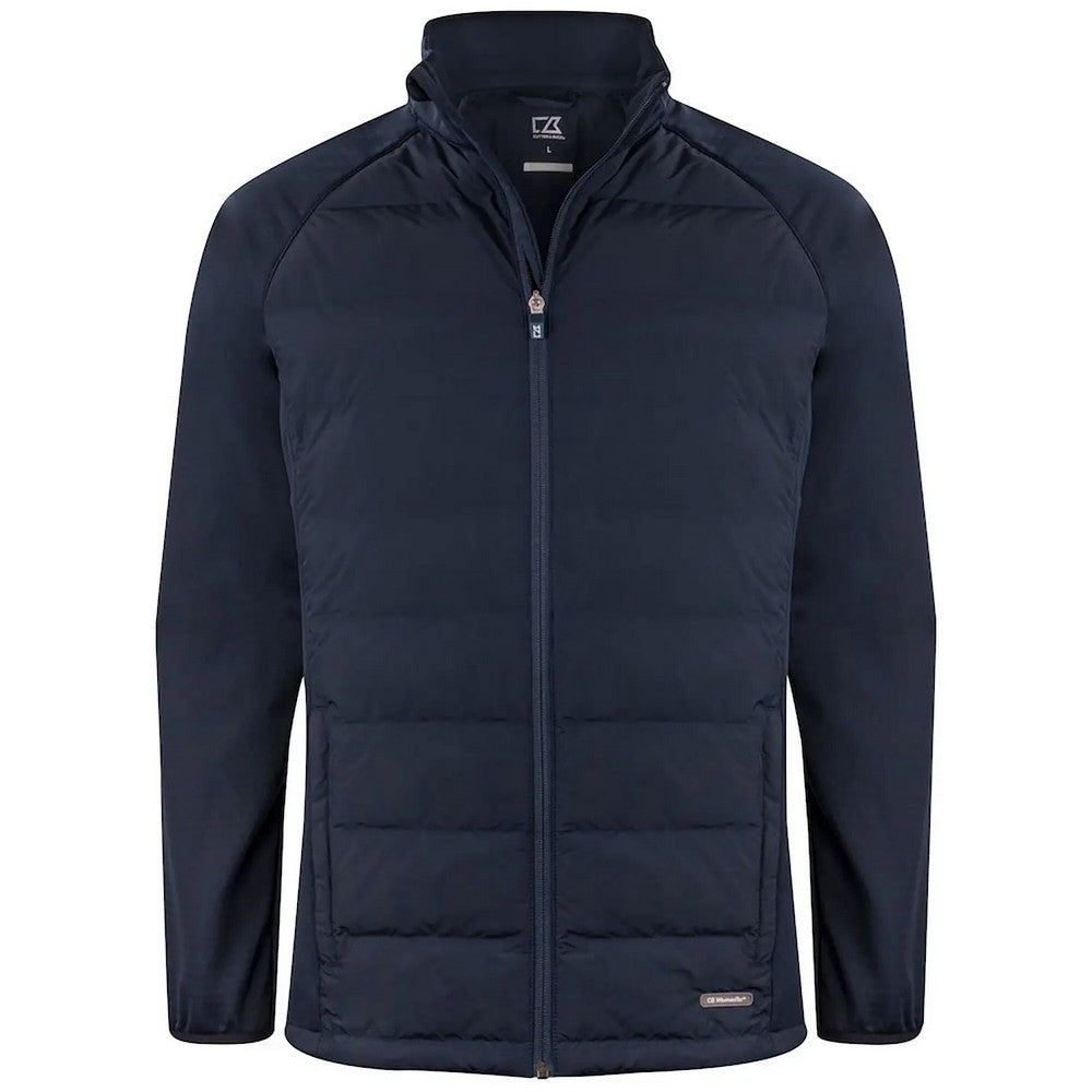 Dark Navy - Front - Cutter & Buck Mens Oak Harbor Puffer Jacket