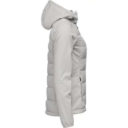Silver - Side - Cutter & Buck Womens-Ladies Oak Harbor Hooded Jacket