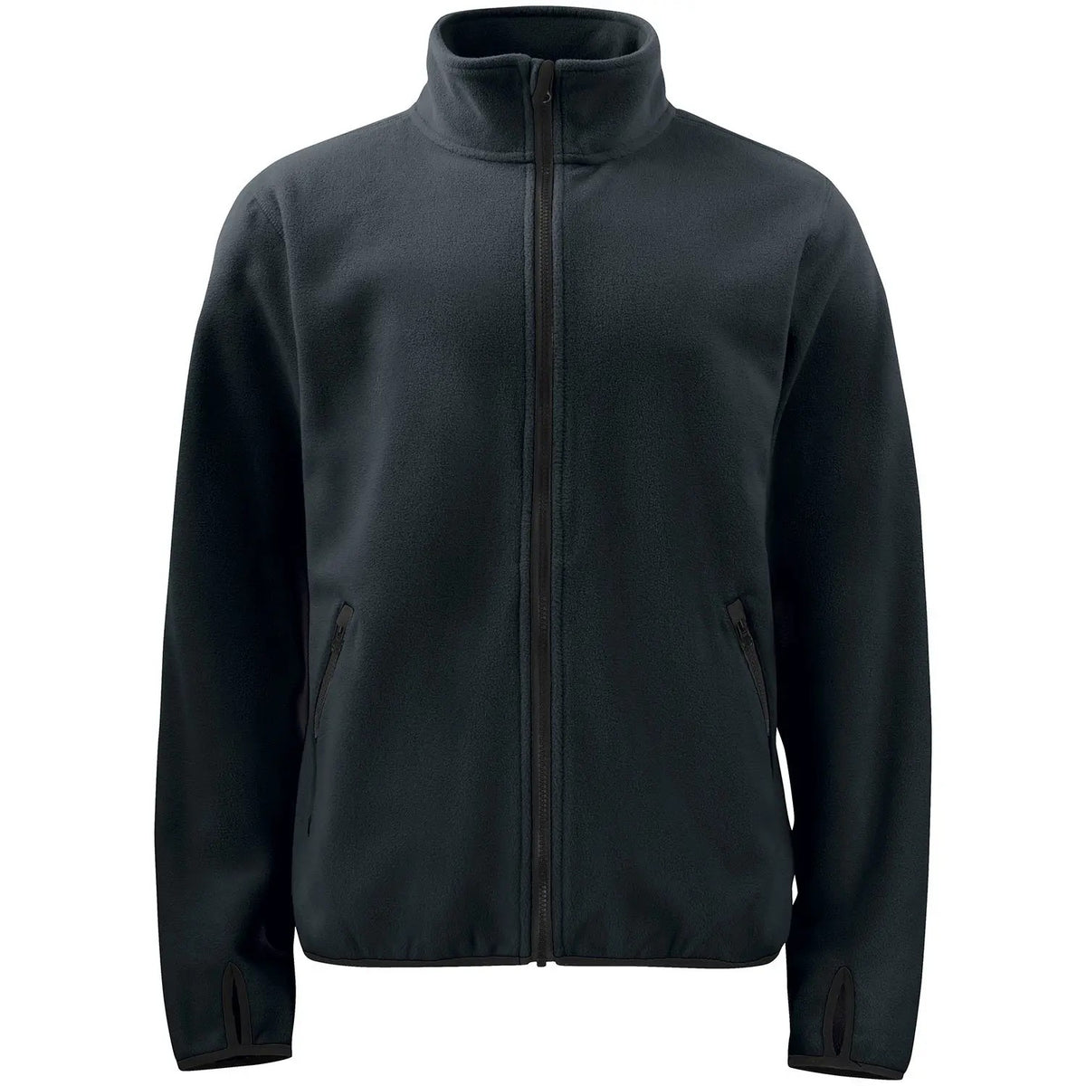 Black - Back - Projob Mens Prio 2327 Fleece Jacket