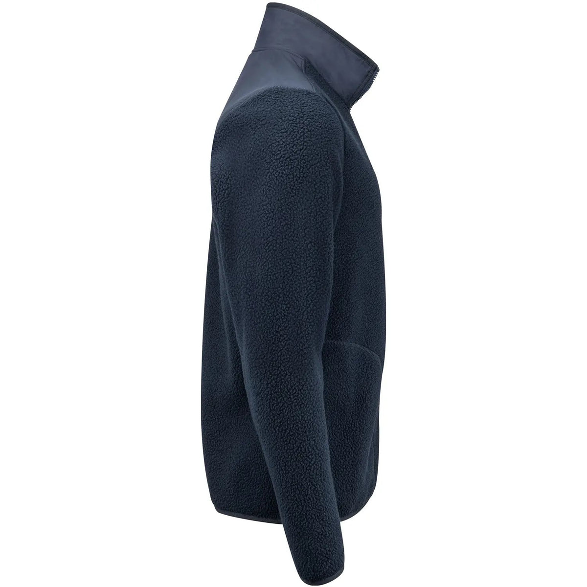Dark Navy - Side - Cutter & Buck Mens Cascade Sherpa Fleece Jacket