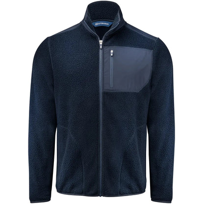 Dark Navy - Front - Cutter & Buck Mens Cascade Sherpa Fleece Jacket