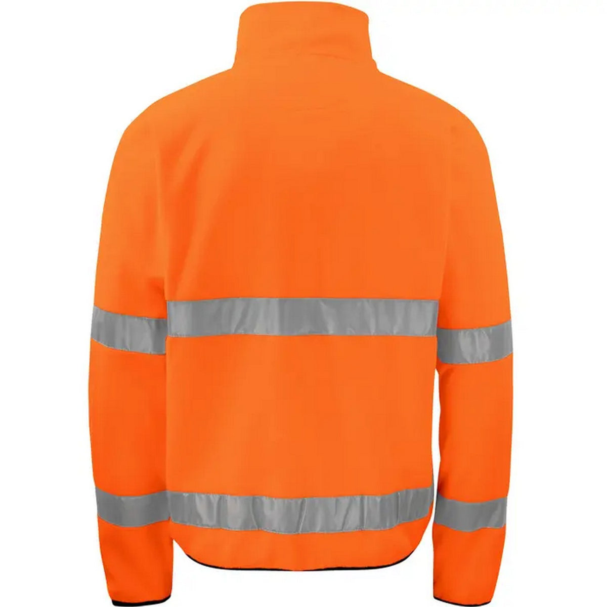 Orange-Black - Back - Projob Mens Prio 6327 Class 3 Hi-Vis Fleece Jacket