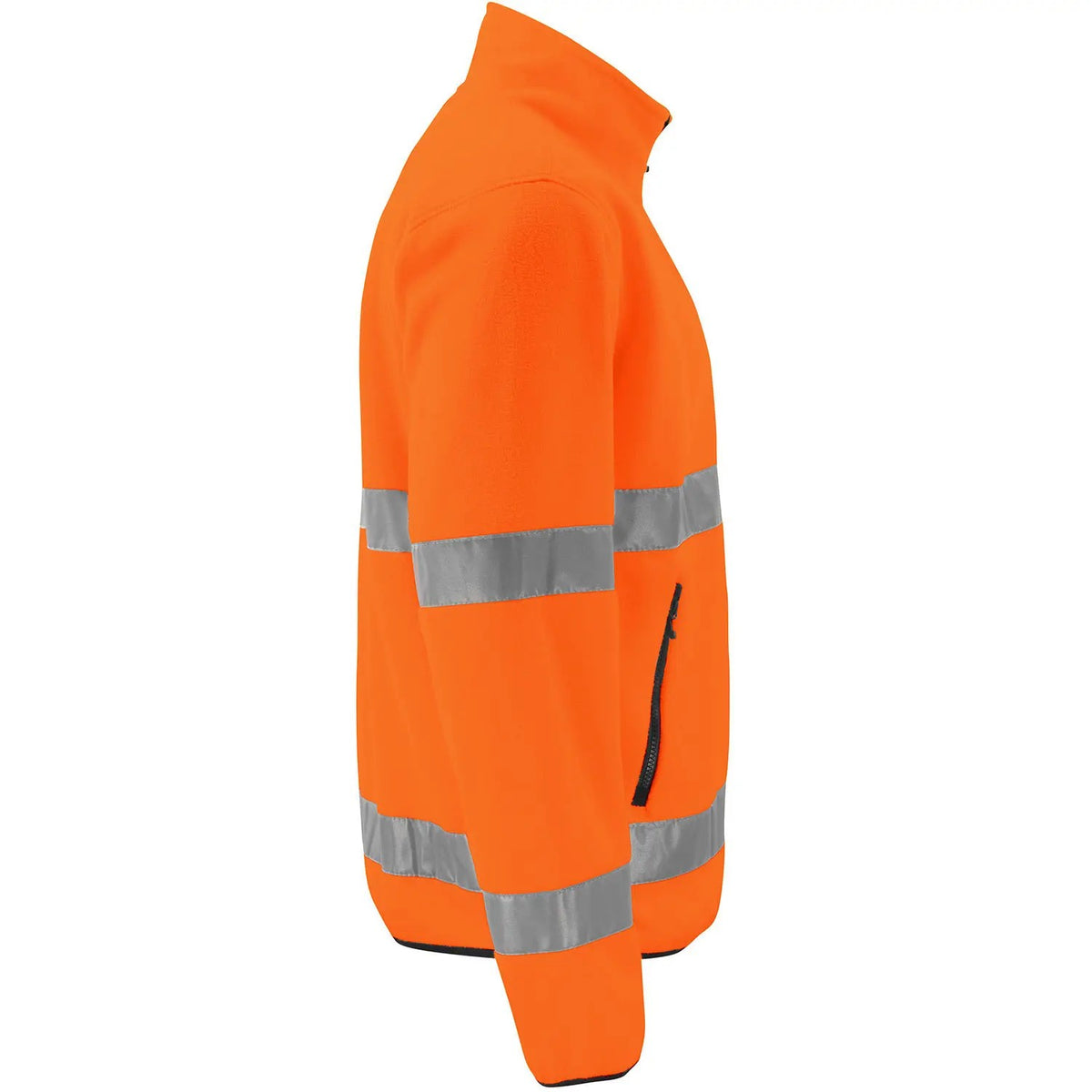 Orange-Black - Side - Projob Mens Prio 6327 Class 3 Hi-Vis Fleece Jacket