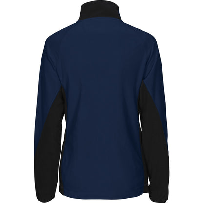 Navy - Back - Projob Womens-Ladies Prio 2326 Microfleece Raglan Fleece Jacket