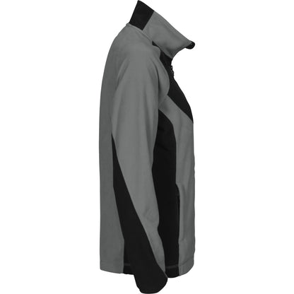Grey - Side - Projob Womens-Ladies Prio 2326 Microfleece Raglan Fleece Jacket