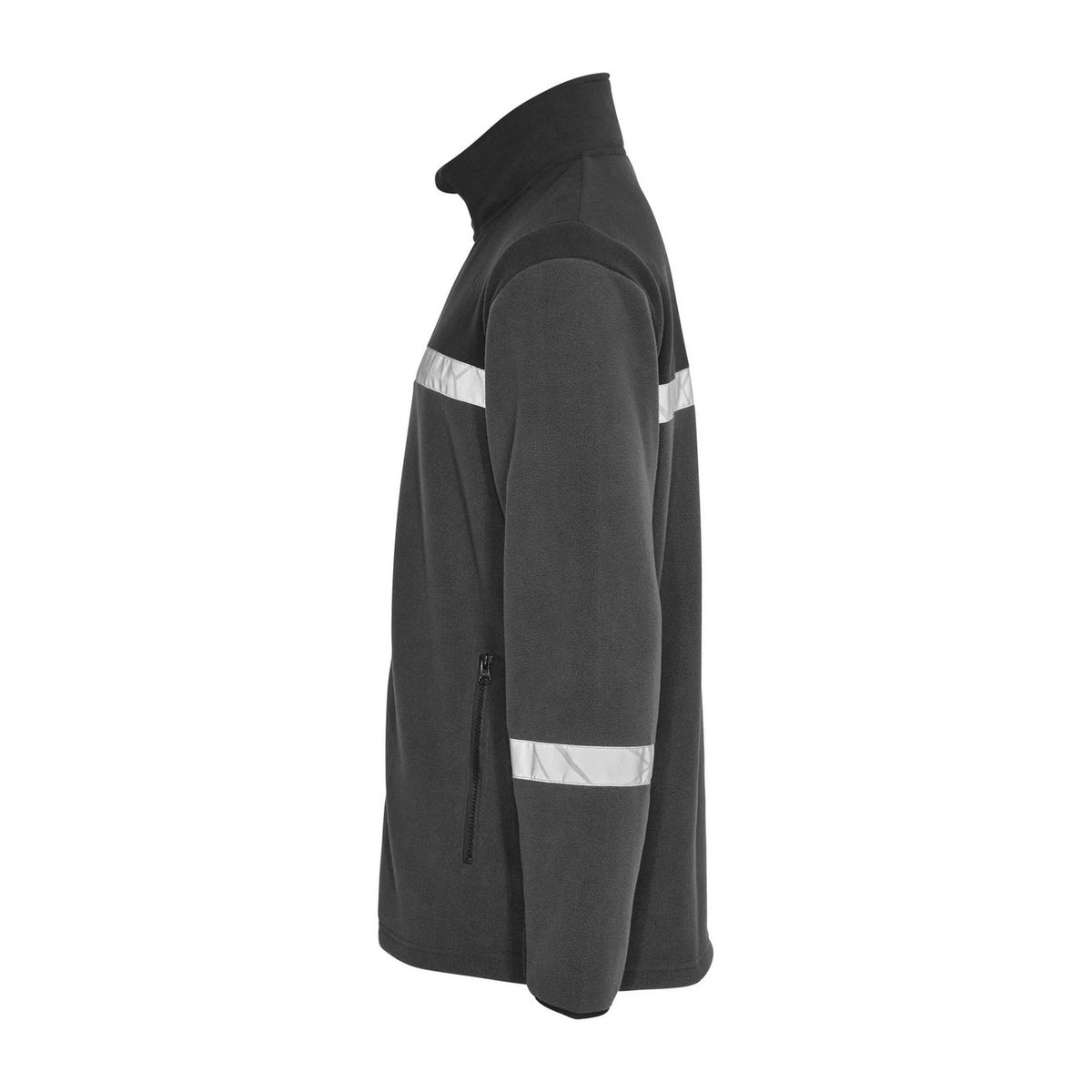 Grey-Black - Lifestyle - Projob Mens Progression 7300 Full Zip Fleece Jacket