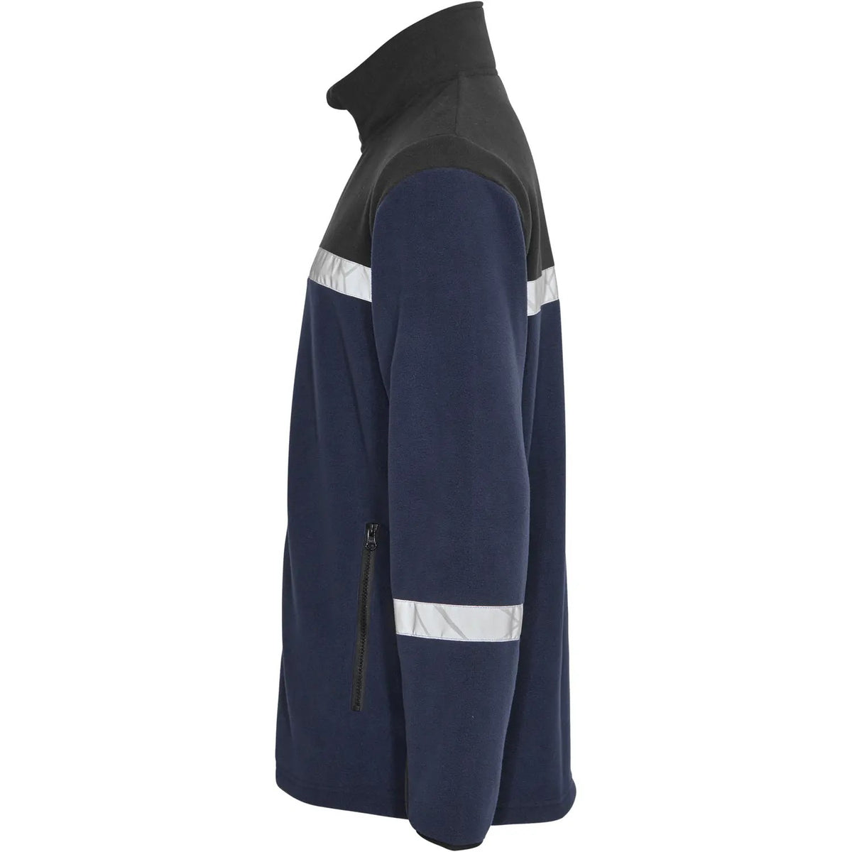 Navy-Black - Lifestyle - Projob Mens Progression 7300 Full Zip Fleece Jacket