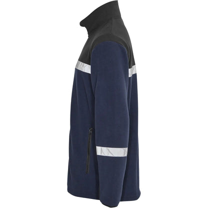 Navy-Black - Lifestyle - Projob Mens Progression 7300 Full Zip Fleece Jacket