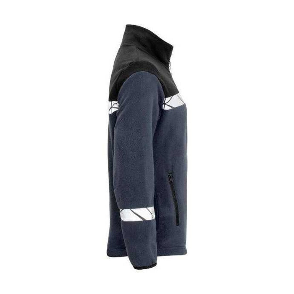 Navy-Black - Side - Projob Womens-Ladies Progression 7301 Fleece Jacket