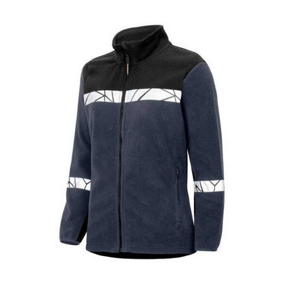 Navy-Black - Pack Shot - Projob Womens-Ladies Progression 7301 Fleece Jacket