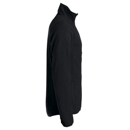 Black - Side - Clique Mens Basic Microfleece Jacket