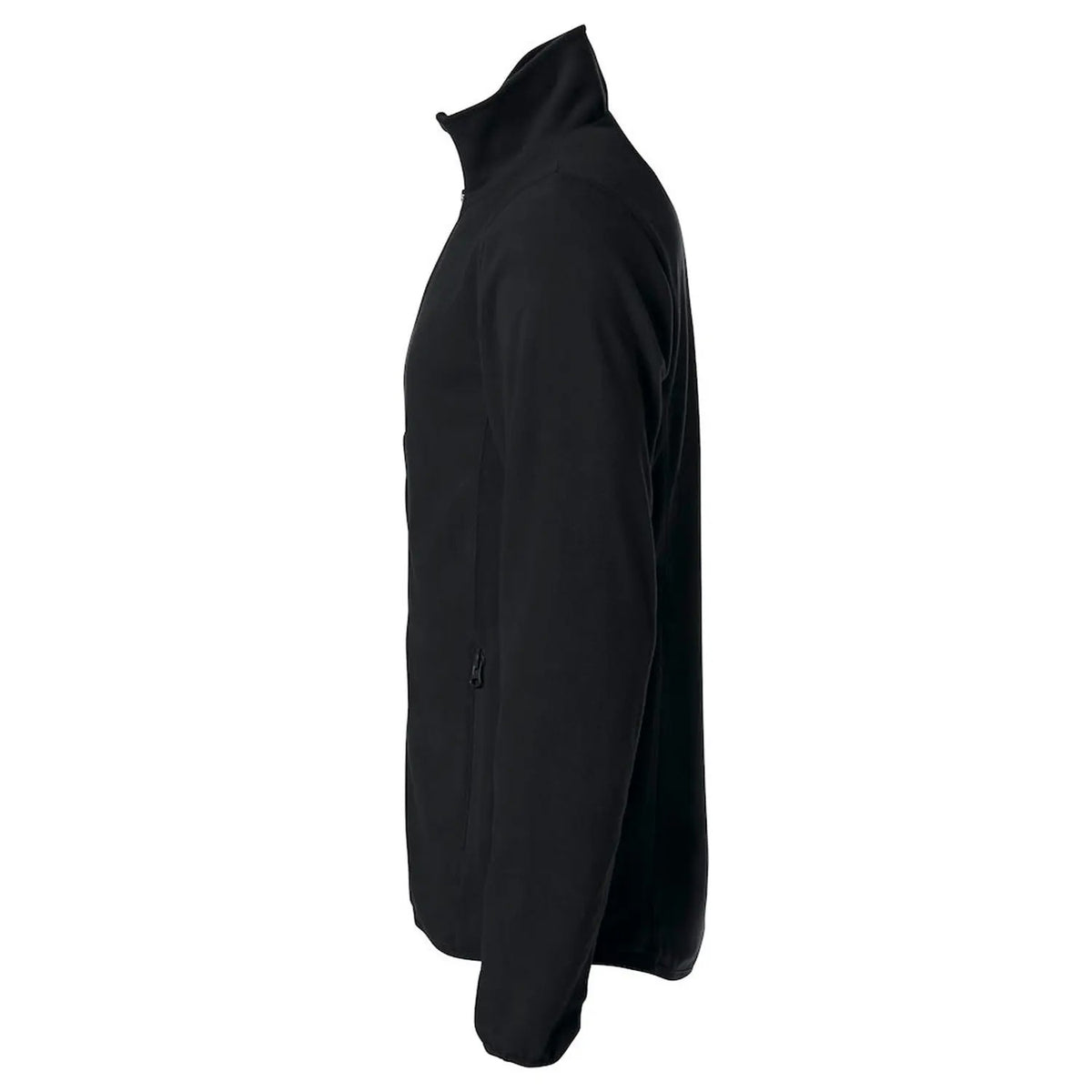 Black - Lifestyle - Clique Mens Basic Microfleece Jacket