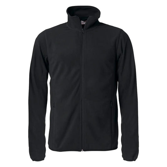 Black - Front - Clique Mens Basic Microfleece Jacket