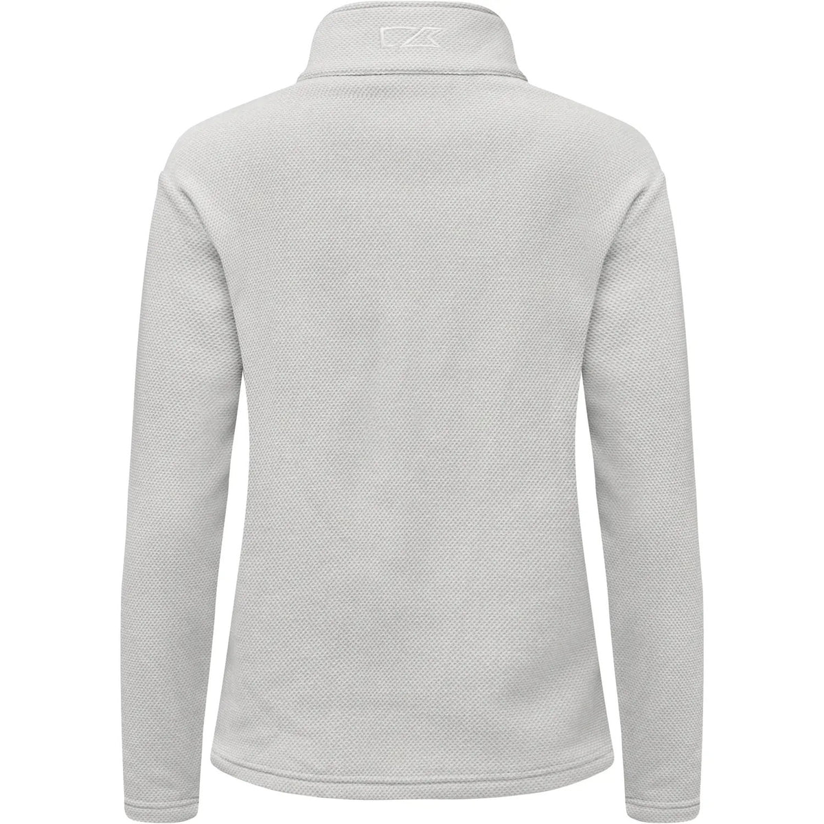 Silver - Back - Cutter & Buck Womens-Ladies Hunts Point Fleece Top