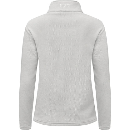 Silver - Back - Cutter & Buck Womens-Ladies Hunts Point Fleece Top