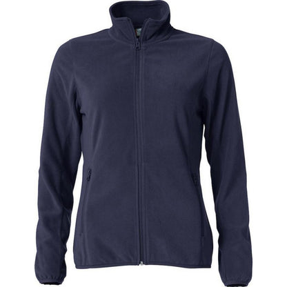 Dark Navy - Front - Clique Womens-Ladies Basic Microfleece Fleece Jacket