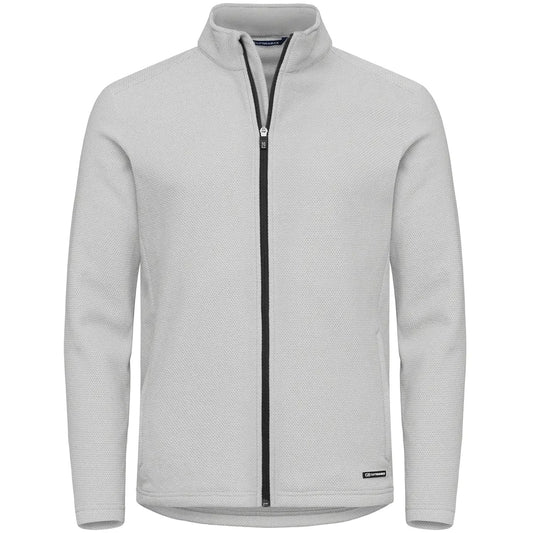 Silver - Front - Cutter & Buck Mens Hunts Point Full Zip Fleece Jacket