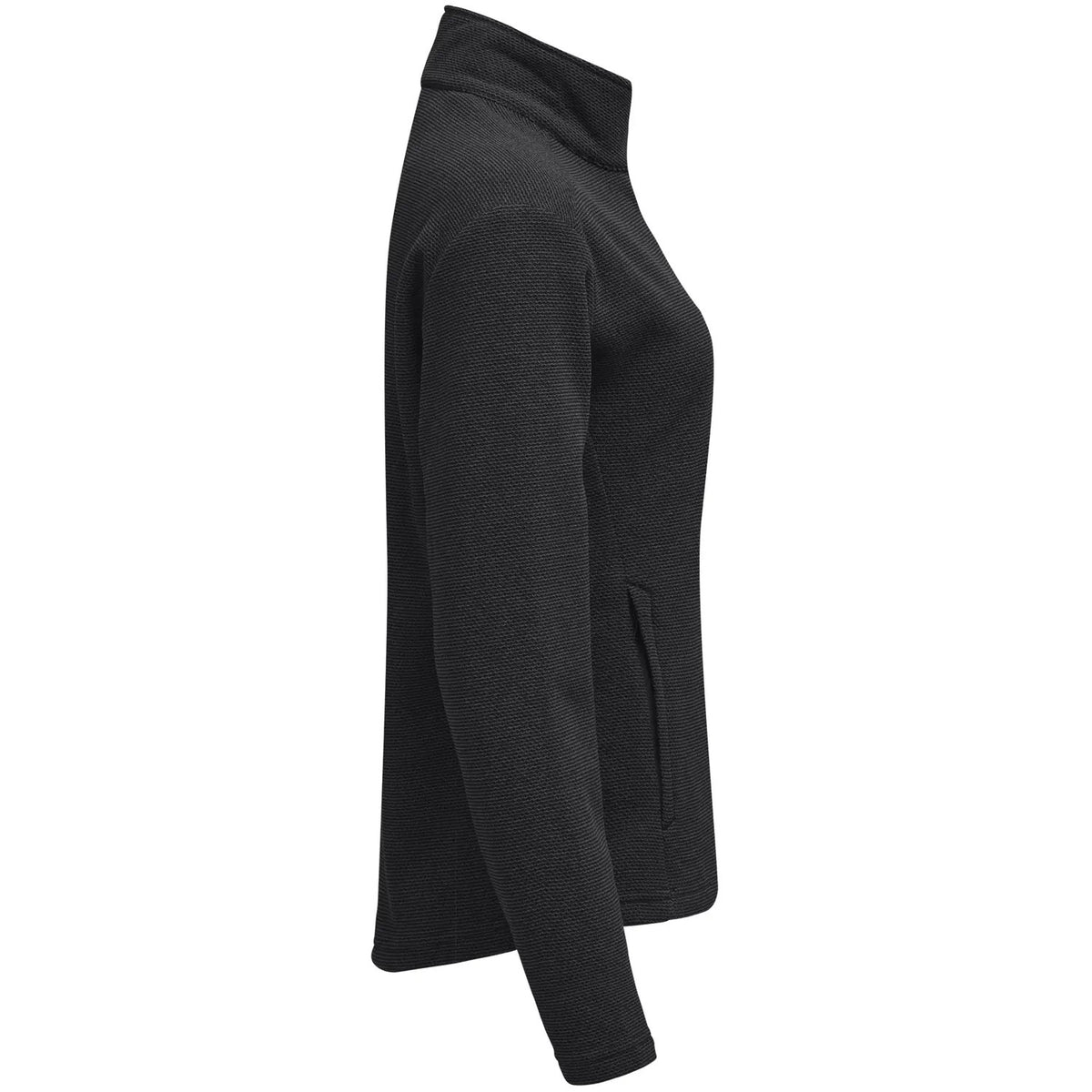 Black - Side - Cutter & Buck Womens-Ladies Hunts Point Fleece Jacket