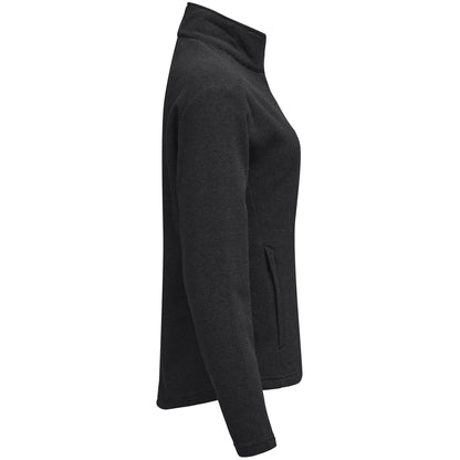 Black - Side - Cutter & Buck Womens-Ladies Hunts Point Fleece Jacket