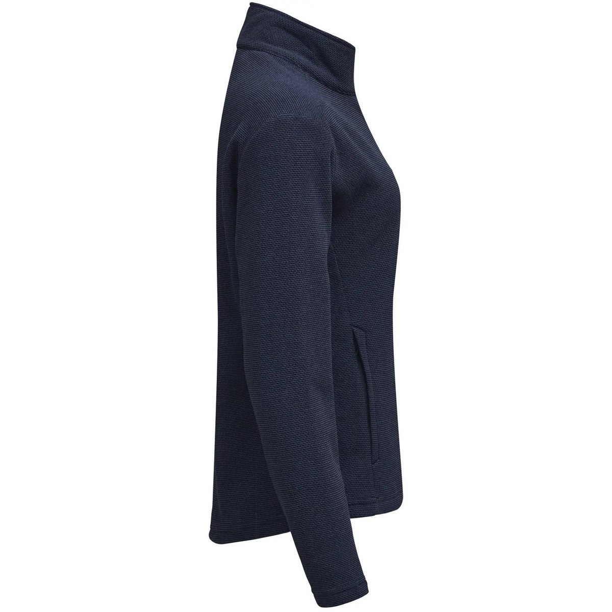Dark Navy - Side - Cutter & Buck Womens-Ladies Hunts Point Fleece Jacket