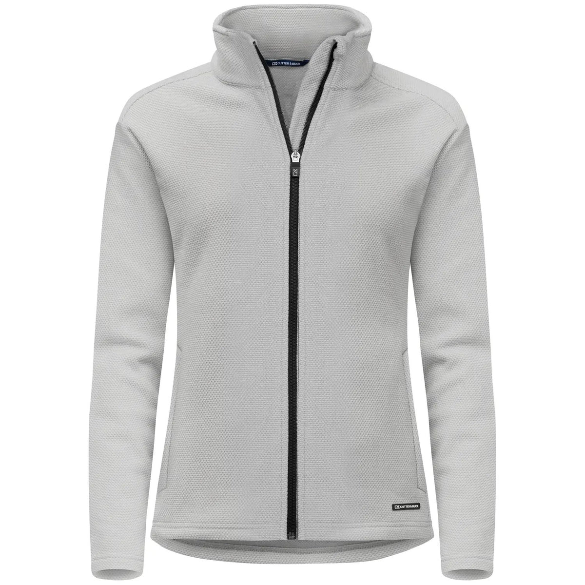 Silver - Front - Cutter & Buck Womens-Ladies Hunts Point Fleece Jacket