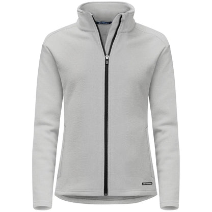 Silver - Front - Cutter & Buck Womens-Ladies Hunts Point Fleece Jacket
